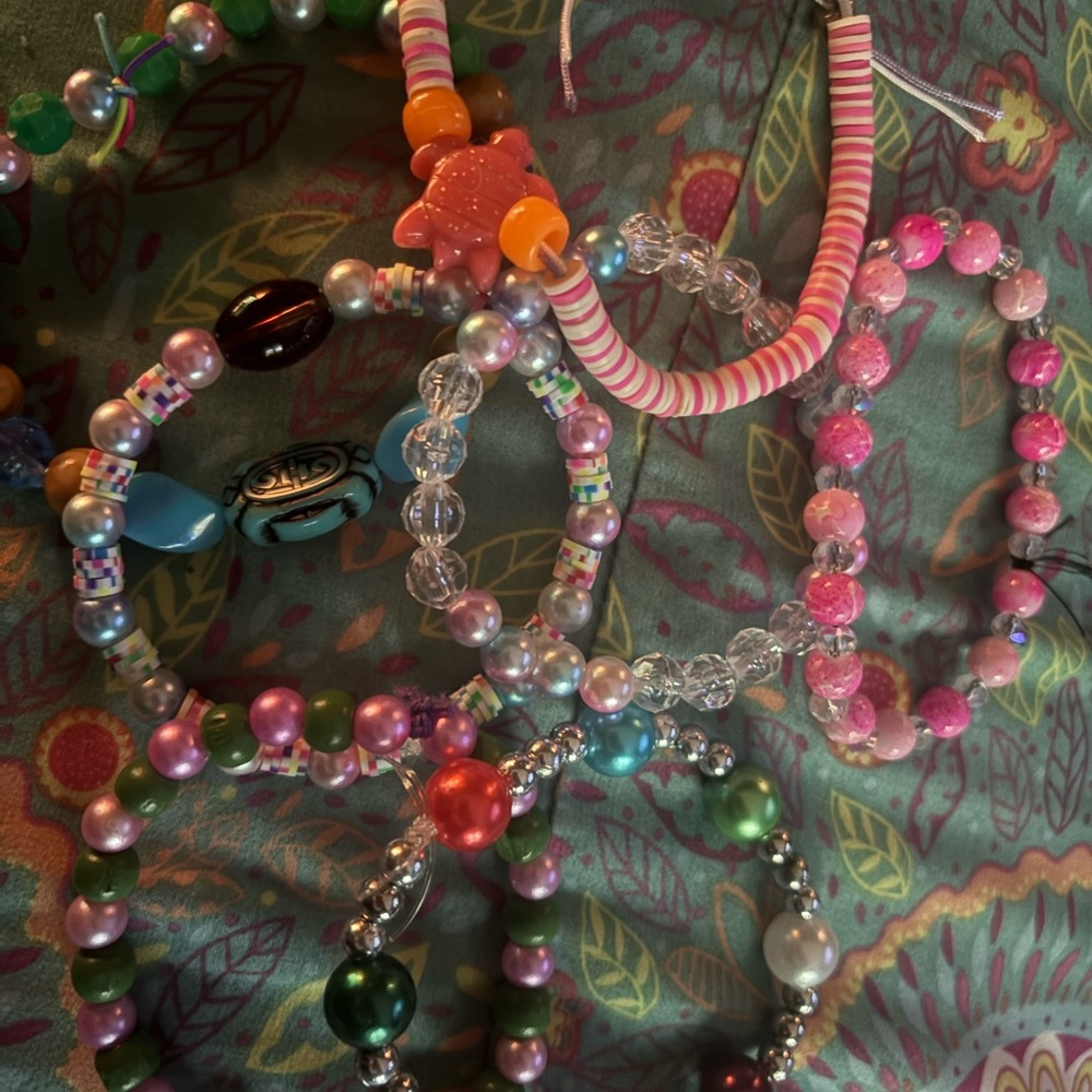 Source Unknown Colorful Beaded Bracelets